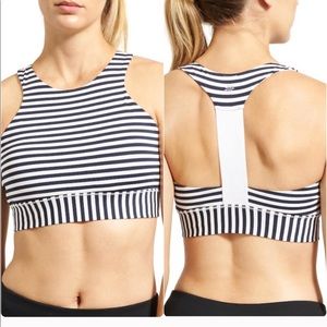Athleta Navy & White Sports Bra